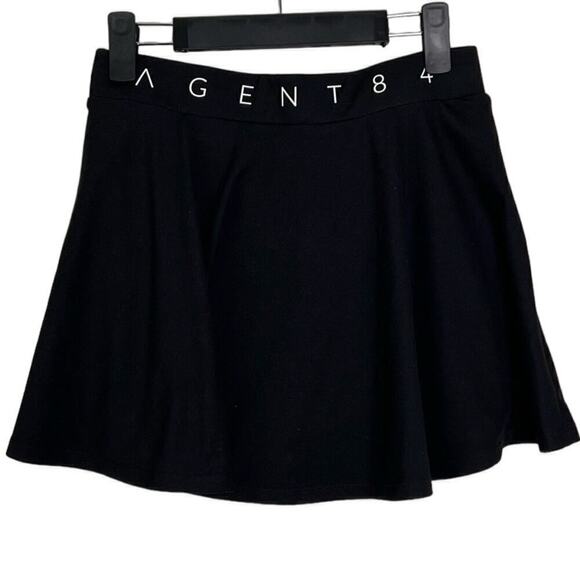 Agent 84 Buttersoft Tennis Skirt Athletic Micro Skort Black Women's Size Large - Picture 2 of 6